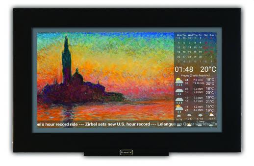 FrameXX HOME240 - 24 Zoll (60,5cm) Full-HD Bildschirm m. WiFi - Rahmen in Schwarz 
